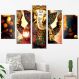 Conjunto de 5 Telas Decorativas Lord Ganesha Grande