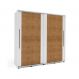 Image of Guarda-Roupa Casal Sevilha Flex 2 Portas 4 Gavetas Freijó e Branco 213cm MO895CL14OERMOB