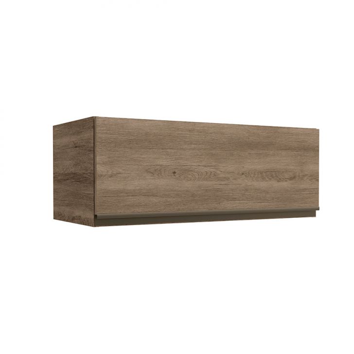 Armário Aéreo Bruges II 1 Porta Nogal 80 cm