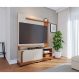 Estante para Home Theater e TV até 65 Polegadas Jurerê 2 PT Off White e Freijó