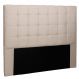 Cabeceira Casal 1,40m Verona Suede Bege - Pallazio