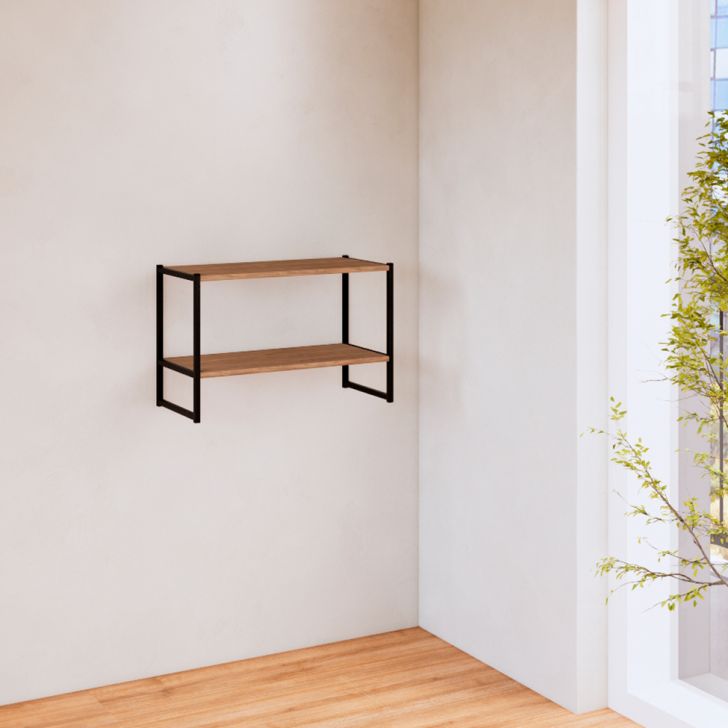 Prateleira Shelf Ameixa e Preta 40 cm