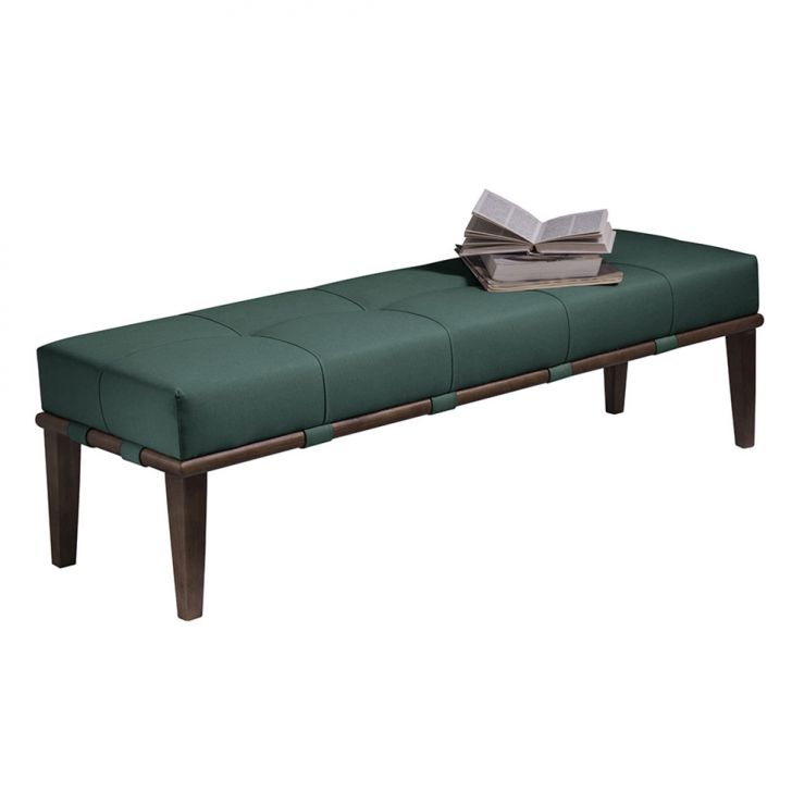 Banco | Banqueta Livia Verde e Imbuia 140 cm