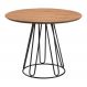 Mesa de Jantar Rubi Cinamomo em Metal Preto 1,20 M