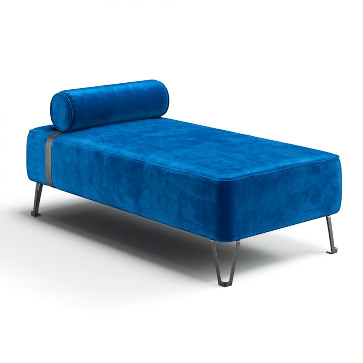 Recamier Erikson Velosuede Azul Marinho 142 Cm