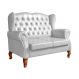 Sofá 2 lugares Imperador Chesterfield Sofá Vintage Capitonê - Couríssimo Branco