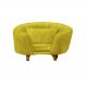 Poltrona Cama Caminha Pet Baby Laddi Veludo Amarelo
