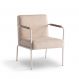 Poltrona Lope Bouclé Bege e Off White