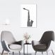 Quadro Instrumento Musical Saxone 43x30 Caixa Branco
