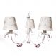 Lustre 3L Primavera Rosa 3 Flores P Quarto Bebê Infantil Menina