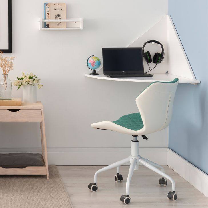 Escrivaninha Suspensa Skina Branca