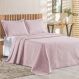 Cobre Leito Queen Bouti Mavie Geométrico Micropercal 180 Fios 3 Peças - Rose