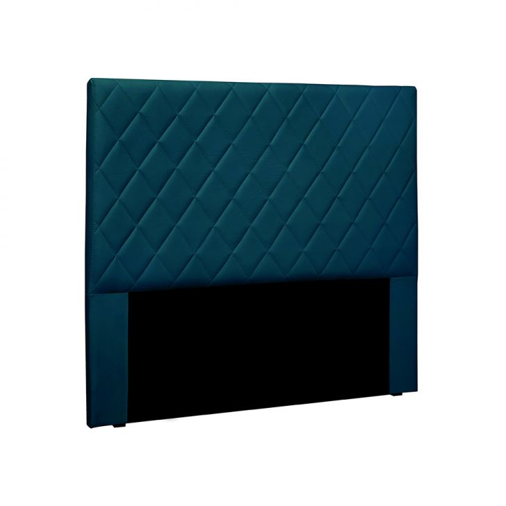 Cabeceira Queen Esmeralda Veludo Azul Marinho