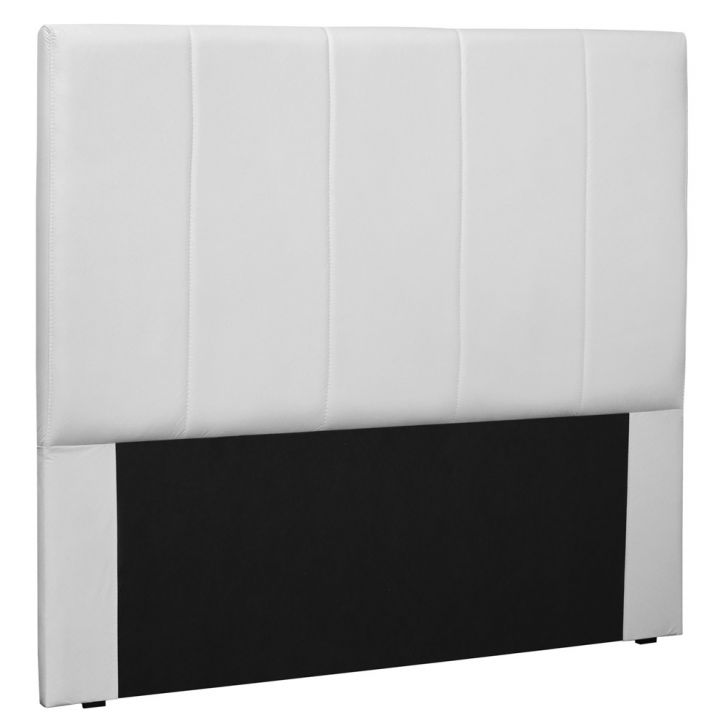 Cabeceira Estofada Cama Box Casal King Size Ravenna 195cm Corano Branco - Desk Design