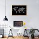 Quadro Mapa Mundi do Investidor 86x60 Caixa Marfim