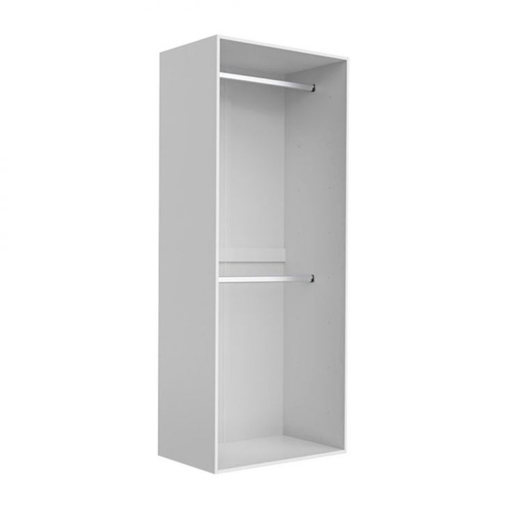 Guarda-roupa Modulado New Tuyo 2 Cabideiros Branco 90 Cm