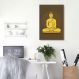 Quadro Buda Meditando 86x60 Caixa Marrom