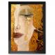 Quadro Decorativo Mulher Dourada-24x34Cm