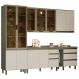 Cozinha Completa 7 Peças Connect Duna/Cristal com Cristaleira - Móveis Henn