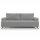 Sofá 3 Lugares 180cm Living Pés Curvos Santi D05 Suede Cinza - Mpozenato