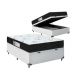 Cama Box Baú Casal + Colchão D33 One Face - 61x138x188cm - Couro Branco