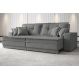 Sofá Palermo 2,00m Retrátil e Reclinável Velosuede Grafite - NETSOFAS