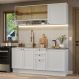 Armário de Cozinha Compacta 180 cm Branco Vik Madesa 04