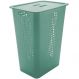 Cesto Para Roupas Organizador Lavanderia 47 Litros Plástico Verde Menta