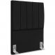 Cabeceira Solteiro 90cm Allia Suede Preto RM