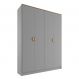 Guarda-Roupa Solteiro Asti 100% MDF 4 Portas 2 Gavetas Bege