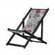 Espreguiçadeira Preguiçosa Dobrável Black SB-Cinza Floral
