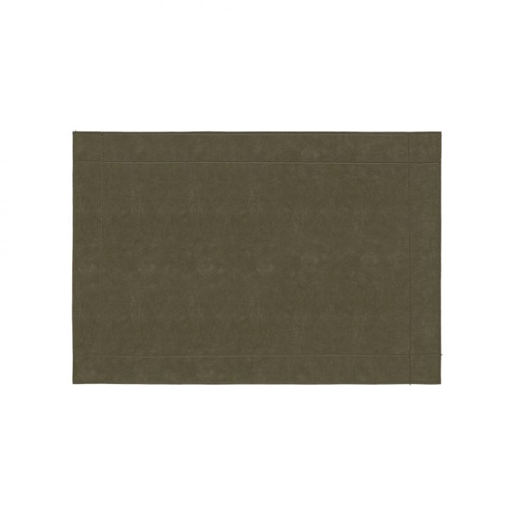 Jogo Americano Retangular Ravena Modern Verde Militar