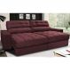 Sofá Retrátil e Reclinável com Molas Ensacadas Cama inBox Master 2,12m Tecido Suede Vinho