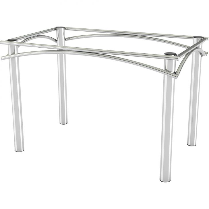 Base para Mesa Retangular Elba Cromada 110 cm