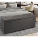 Recamier Baú 1,60m Madrid Suede Cinza Dal Poz Estofados