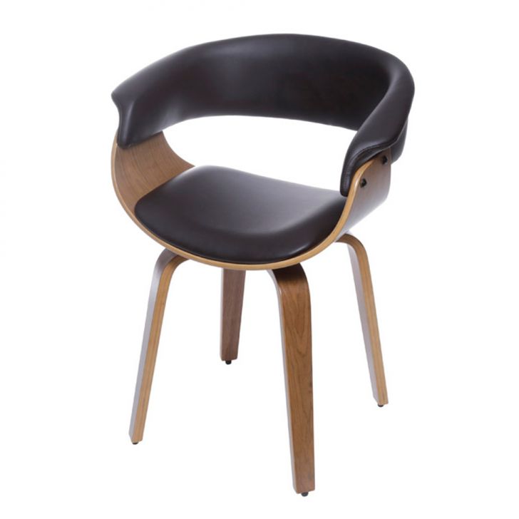 Cadeira Elba Café e Madeira