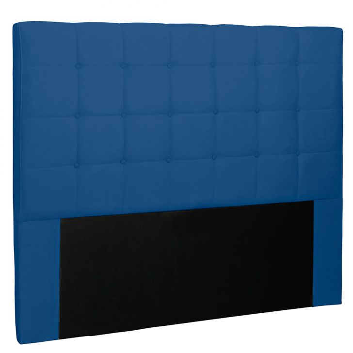 Cabeceira Solteiro Verona Suede Azul