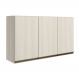 Armario Aereo 3 Portas MDF 120 cm Kali 12197 Bianco Toq Bianco Toq Nicioli