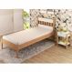 Cama Solteiro CM8006 E Mesa De Cabeceira AZ1016 QT5 Amendoa Branco Tecno Mobili