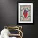 Quadro Listen To Your Heart - 60x48cm