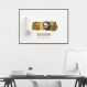 Quadro 1 Milhão de Reais Gold 60x43 Filete Marrom