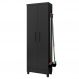 Armário Multiuso 2 Portas 879 Preto Fosco - Qmovi