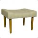 Puff Decorativo Para Sala Recepção Quarto Penteadeira Requinte Suede Bege