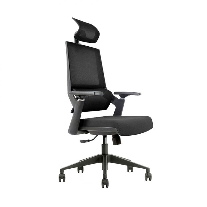 Cadeira de Escritório Presidente Giratória NR17 Chambord Preta