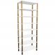 Estante 72x38x195 Branco c/ 7 Prat. 24,3cm