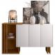 Balcão Aparador Buffet Bells 3 Portas N02 Ypê/Off White - Mpozenato