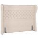 Cabeceira Cama Box Casal King 195 cm P05 Madrid Linho Cru - Lyam Decor