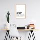 Quadro Divertido Significado Home Office 60x43 Caixa Marfim