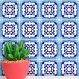 Adesivos de Azulejos Ladrilhos Hidráulicos Modelo 170-10x10cm
