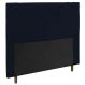 Cabeceira Cama Box Solteiro Viena 90cm Veludo Azul Marinho - Desk Design